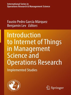 cover image of Introduction to Internet of Things in Management Science and Operations Research